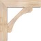 Ekena Millwork Legacy Block Smooth Bracket w/ Offset Brace, Douglas Fir, 7 1/2"W x 32"D x 32"H BKT0806X32X32LEC05SDF - alternate 3